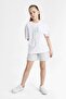 Relax Fit Crew Neck Printed 2-Pack Short Sleeve T-Shirt Girls B6703A824Sm - 8