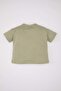 Baby Boy Crew Neck Short Sleeve T-Shirt B7005A524Sm - 4