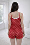 Women's 20668 100% Cotton Pajama Set with Rope Straps Shorts - 2