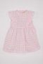 Baby Girl Striped Sleeveless Linen Look Dress C0070A524Sm - 5