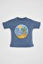 Baby Boy Crew Neck Nature Printed Short Sleeve T-Shirt C1329A524Sm - 4