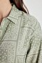 Shirt Collar Pattern Aerobin Long Sleeve Belted Midi Dress C2501Ax24Sm - 6