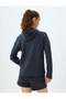 Hooded Loose Fit Slogan Printed Modal Blended Sports Sweatshirt - 4