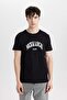 100% Cotton Slim Fit Slim Fit Crew Neck Printed Short Sleeve T-Shirt B8476Ax24Sm - 3