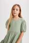 Girl's Bürümcük Short Sleeve Dress B4335A824Sm - 4