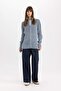 Regular Fit Stand Collar Zippered Knitwear Cardigan C3696Ax24Sp - 5