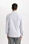100% Cotton Slim Fit Polo Collar Honeycomb Textured Long Sleeve Shirt B6476Ax24Sp - 6