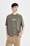Oversize Fit Crew Neck Printed Short Sleeve T-Shirt C3627AX24SP - 6