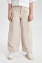 100% Cotton Wide Leg Cargo Jean Trousers for Girls C0451A824Sp - 6