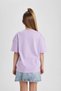 Girls' Relax Fit Crew Neck Short Sleeve T-Shirt B6759A824Sm - 6