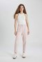 Paperbag High Waist Relaxed Fit Lightweight Straight Leg Ankle Length Jean Pants C1280Ax24Sm