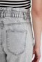 Paperbag High Waist Lightweight Straight Leg Ankle Length Jean Pants B8224Ax24Sp - 6