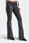 Women's Anthracite 4S6-14 Swl Mid Rise Flare Fit Belt Detailed Stretch Fabric Denim Jeans - 2