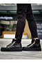 Snr-512 Boa Thick High Black Sole Double Zipper Black Men's Sports Boots - 4