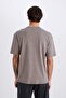 100% Cotton Boxy Fit Crew Neck Printed Short Sleeve T-Shirt C2138Ax24Sm - 6
