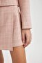High Waist Pattern Tweed Shorts Skirt C5751Ax24Sm - 5