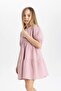 Girl's Muslin Short Sleeve Dress B5719A824SM - 3
