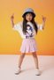 Girl's Pleated Gabardine Shorts Skirt B2999A824Sp - 2