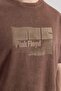 100% Cotton Pink Floyd Regular Fit Crew Neck Short Sleeve T-Shirt B8096Ax24Sm - 5