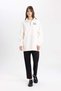 Regular Fit Polo Neck Printed Soft Furry Inside Sweatshirt Tunic C5571Ax24Sp - 6