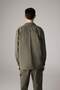 100% Cotton Oversized Wide Fit Polo Collar Cross Woven Shirt Jacket C2896Ax24Sp - 5
