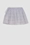 Girl's Gray Elastic Waist Tutu Skirt C0527A824Sm - 7