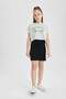 Girls Ribbed Camisole Short Sleeve Dress B4496A824Sm - 2