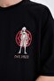 100% Cotton One Piece Loose Fit Crew Neck Back Print Short Sleeve T-Shirt B5528Ax25Sp - 6