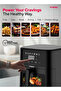 Impex 4.5L Digital Air Fryer, 1200W, Adjustable Temp Control, Oil-Free Cooking, Black. -  AF 4307. - 6