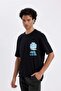 100% Cotton Comfort Regular Fit Relaxed Cut Crew Neck Back Printed Short Sleeve T-Shirt B5069Ax24Sp - 5