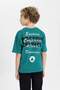 Boys Nba Boston Celtics Oversize Wide Fit Crew Neck T-Shirt B6819A824Sm - 7