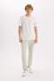 Regular Fit Slim Sweatpants Zipper Pockets Waist Lace-Up Elastic Leg B3657Ax24Sp - 3