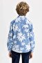 Boy's Polo Collar Patterned Long Sleeve Shirt Tyc2X42Zxn170631065815153 - 6