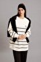 Regular Fit Crew Neck Printed Soft Furry Inside Thick Sweatshirt Tunic C5417Ax24Sp