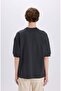 Loose Fit Crew Neck Printed Short Sleeve Heavy Fabric T-Shirt C0896Ax24Sp - 6