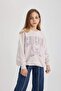 Nba Chicago Bulls Oversize Wide Fit Crew Neck Sweatshirt Girls' C0802A824Sp - 6