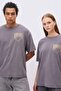 Nirvana Oversize Wide Fit Crew Neck Short Sleeve Washed Faded Effect T-Shirt C3767Ax24Sm