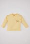 Baby Boy Crew Neck Printed Long Sleeve T-Shirt C0637A524Sp
