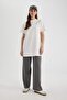 Crew Neck 100% Cotton Regular Fit Tunic - Short Sleeve A8351Ax24Sp - 2