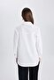 Relax Fit Poplin Long Sleeve Shirt Tunic B8314Ax24Sp - 8