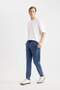 Regular Fit Sweatpants Fleto Pocket Washed Faded Effect Waist Lace up Elastic Leg A1992Ax24Sp - 4