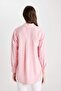 Relax Fit Basic Solid Long Sleeve Shirt Tunic C0304Ax24Sp - 6