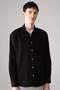 Relax Fit Polo Collar Gabardine Long Sleeve Shirt C1477ax24sp