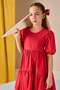 Girls' Short-Sleeve Red Dress B6927a824sm - 3