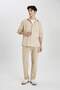 Regular Fit Waffle Striped Cotton Long Sleeve Shirt B2902Ax24Sp - 2