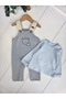 100% Cotton Baby Boy Long Sleeve Seasonal Salopet Double Set - 6
