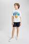 Nba New York Knicks Oversize Crew Neck Short Sleeve T-Shirt Boys B6821A824Sm - 6