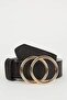 Women's Oval Buckle Faux Leather Oval Jean Belt I B4454Axns