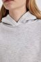 Boxy Fit Hooded Thick Basic Plain Sweatshirt B8570Ax24Sp - 5