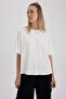 Coool Loose Fit Basic Solid Short Sleeve T-Shirt Z9455Az24Sm - 4